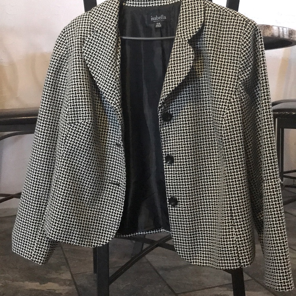 Isabella Woman’s Suits black and white size 16W